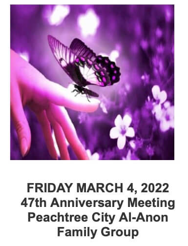 47th Anniversary Meeting Peachtree City Al-Anon Family Group