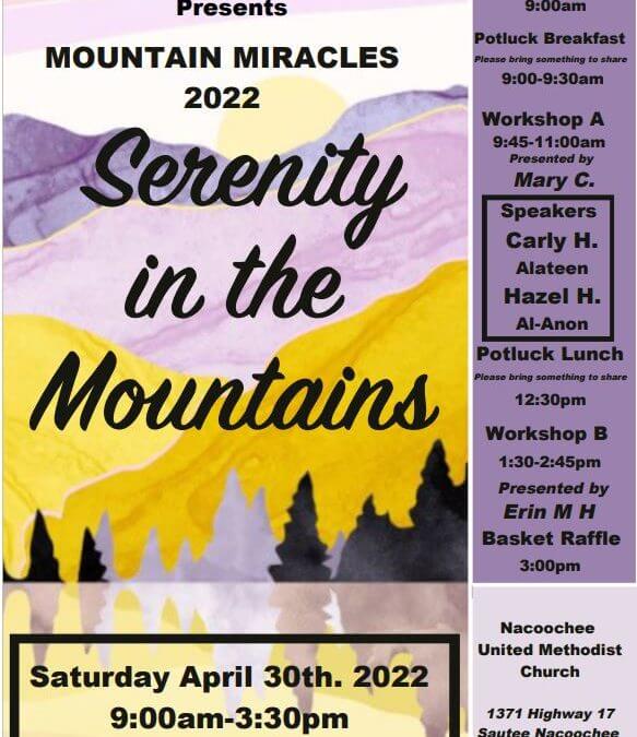 AFG Georgia District 18 Mountain Miracles 2022 Serenity in the Mountains